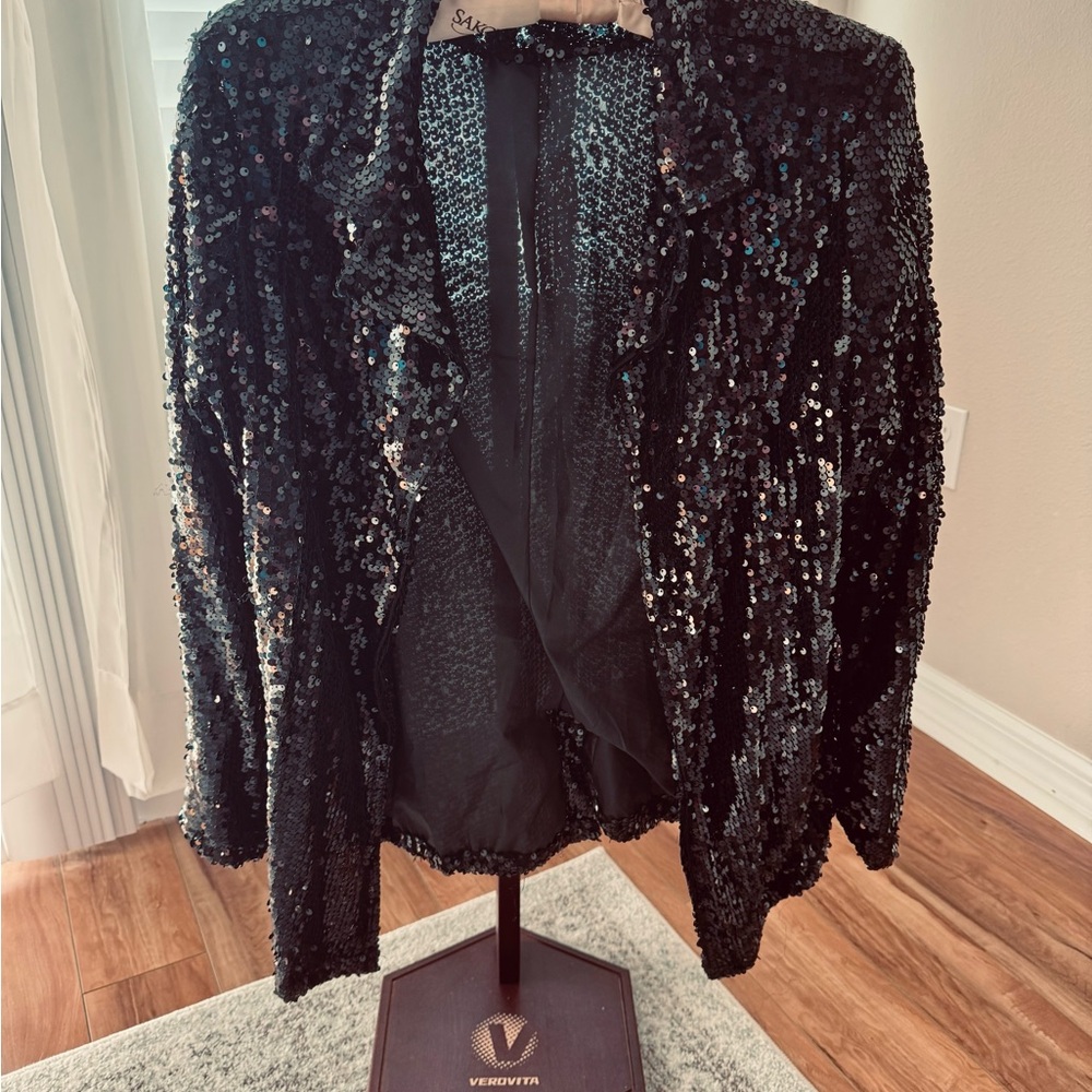 Sequin Black Jacket
